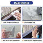 KING MOUNTAIN Grey Window Screen Repair Tape, 3inX40FT Heavy Duty Screen Repair - Image 5