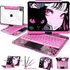 Intermerge for iPad 9th 10.2 inch Keyboard Case, 360° Transparent Multi-Touch - Image 9
