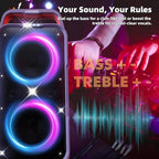 Portable Bluetooth Speaker: 240W Peak Powerful Loud Sound Deep Bass Wireless - Image 5