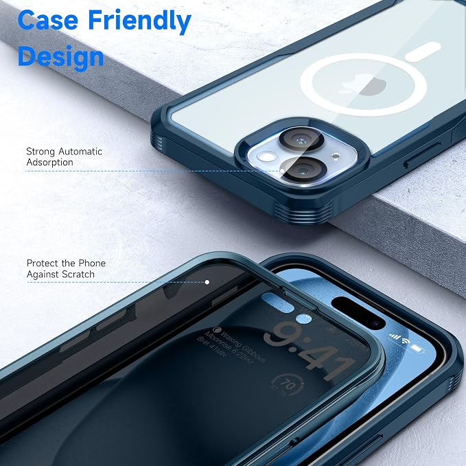 seacosmo for iPhone 15 Plus Case, Full Body Bumper - Image 5
