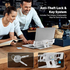 AboveTEK Laptop Locking Station, Premium Aluminum MacBook Security Lock - Image 2