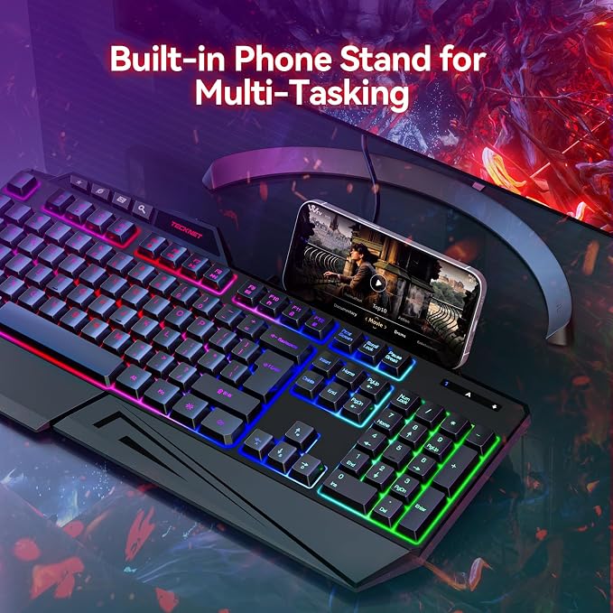 TECKNET Wired RGB Gaming Keyboard - Image 3