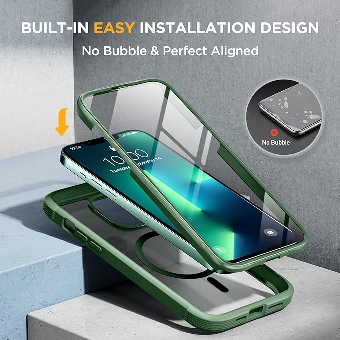Miracase Magnetic Glass for iPhone 13 Pro Case, Compatible - Image 5