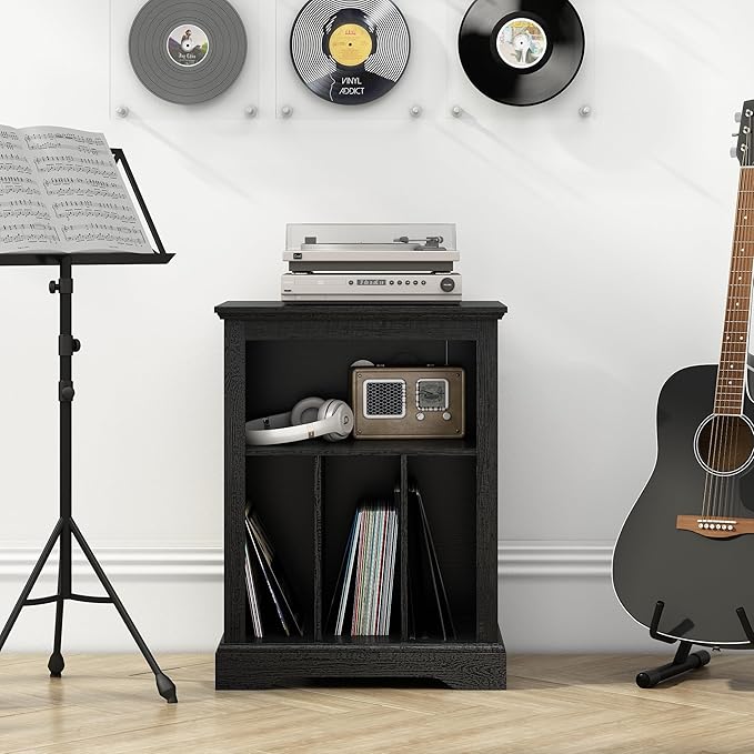 Farmhouse Record Player Stand, 3 Tier Turntable Stand - Image 7