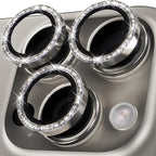 YWXTW Designed for iPhone 16 Pro/iPhone 16 Pro Max Camera Lens Protector Bling by YWXTW