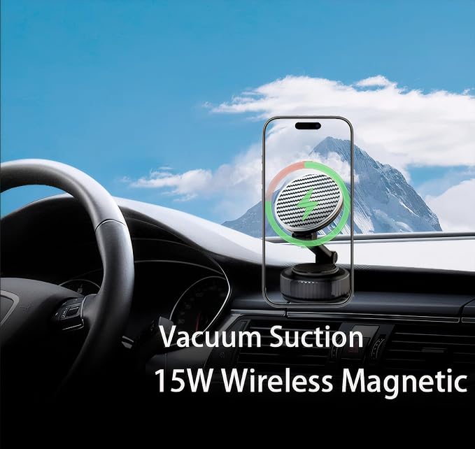 Vacuum Magnetic Phone Holders 15W - Image 3