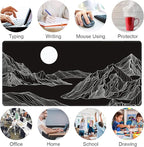 Black and White Mountain Large Mouse Pad, Gaming Keyboard Desk Pad, Extended - Image 7
