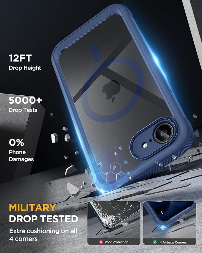 Miracase Magnetic for iPhone 16e Case Full-Body Phone - Image 5
