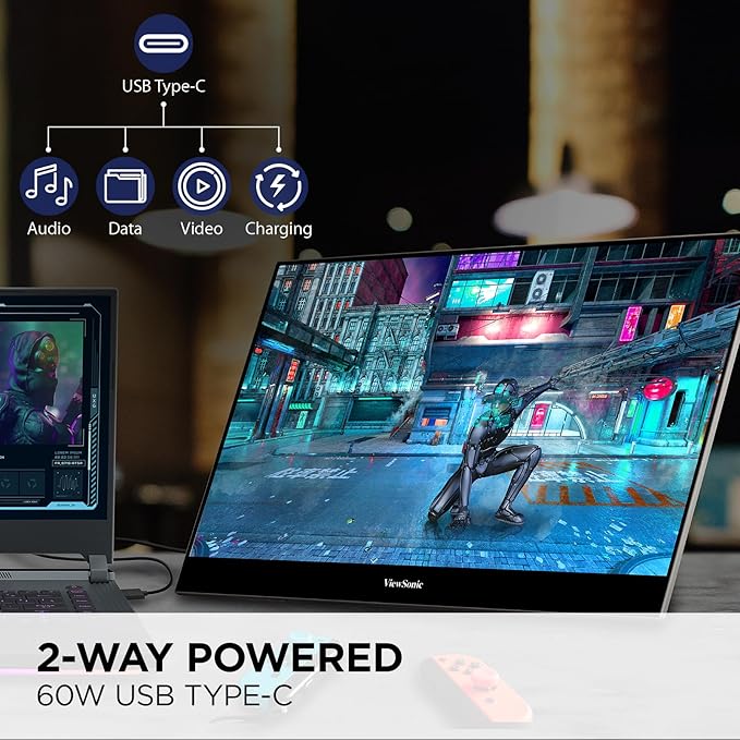 ViewSonic VX1655-4K-OLED 15.6 Inch 4K UHD Portable OLED Monitor - Image 3