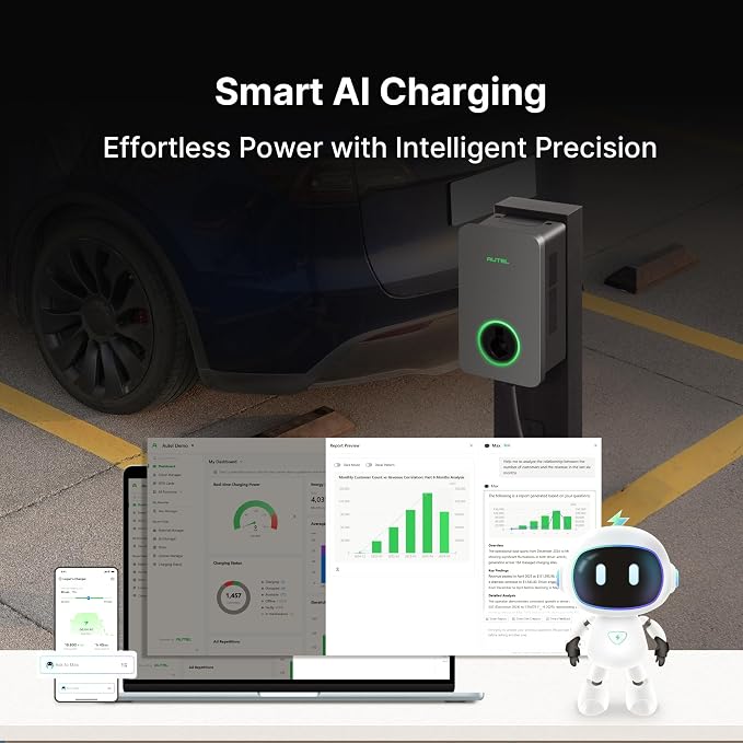 Autel MaxiCharger Electric Vehicle Charger Level 2, Integrated Cloud - Image 2