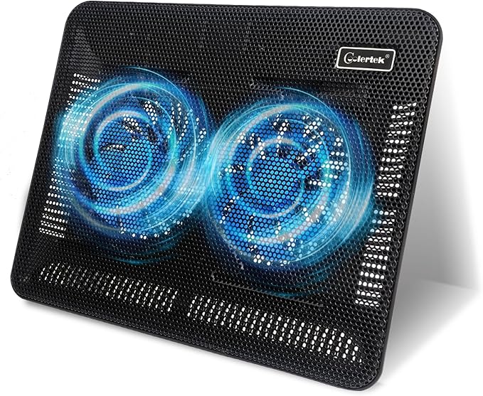 Laptop Cooling Pad, Coolertek Portable Slim Quiet Laptop Notebook Cooler by Coolertek