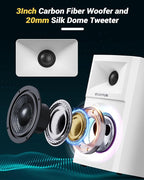 SW203 4.0 Computer Speakers - 60W 4-Way DSP Control 3D Immersive Sound - 3" - Image 3