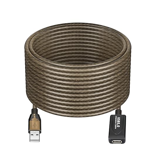 15 FT USB Extension Cable, USB 2.0 Type A Male to A Female Active Repeater by Unknown