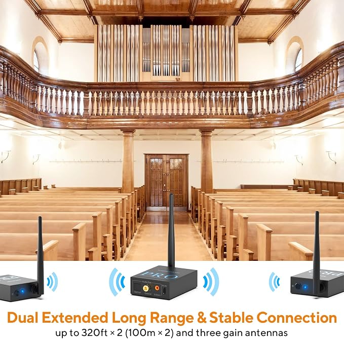 1Mii 3-in-1 2.4Ghz Wireless Audio Transmitter Receiver - Image 4