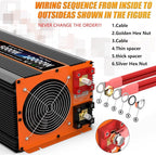 5000W Pure Sine Wave Power Inverter 12V DC to 110V 120V Converter - Image 8