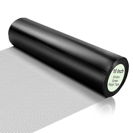 Extra Wide 10 inch x 20 ft Window Screen Tape Mesh Repair Strong Adhesive by CroBlissful