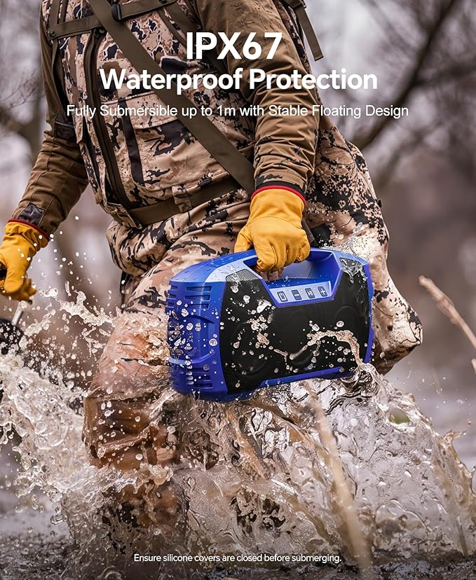 IPX7 Waterproof Outdoor Bluetooth Speaker, 32H Playtime, Floating Design - Image 3