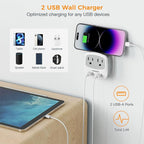 TESSAN US to India Plug Adapter, Type D Travel Adaptor - Image 4