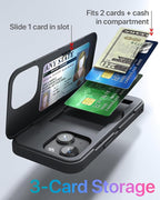 TORU CX Slim for iPhone 15 Case Wallet | Protective Shockproof Heavy Duty Cover - Image 3