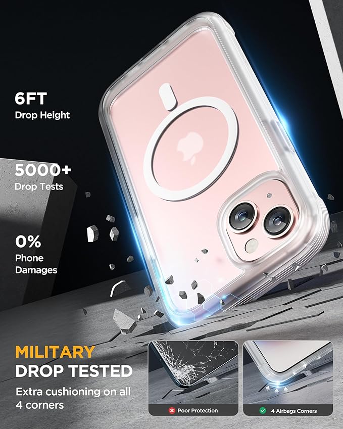 Miracase Magnetic for iPhone 15 Plus Case 6.7'' Full-Body 15 Plus Phone Case - Image 6