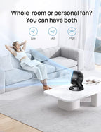 Dreo Fan for Bedroom, 12 Inches, 70ft Powerful Airflow, 28db Quiet Table Air - Image 4