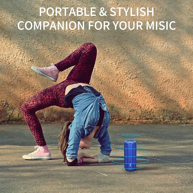 Bluetooth Speaker, MusiBaby M88 Speakers, Dual Pairing, Loud Stereo Sound - Image 6