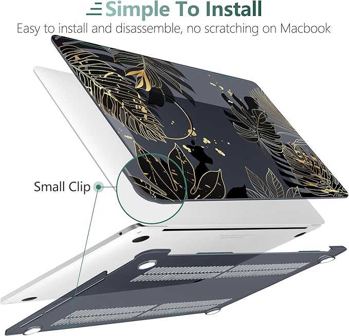 TWOLSKOO Compatible with MacBook Pro 13 inch Case 2023-2016 A2338 M2/M1 A2251 - Image 6