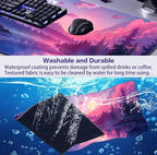 Sunset Mountain Scenic XXL Extended Mouse Pad, Fuji Mountain Large Laptop Pad - Image 6