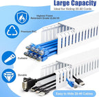 ZhiYo 2x2in Professional Server Rack Cable Management Raceway, 78in Cable - Image 3