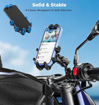 Motorcycle Phone Mount with Vibration Dampener, Anti-Shake Bike Phone Holder - Image 3
