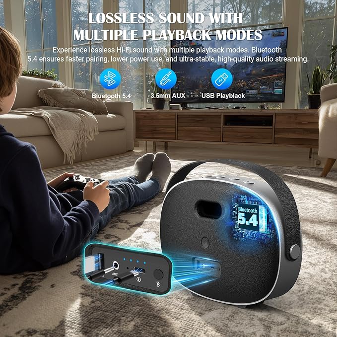 Bluetooth Speaker Loud, W-KING T8II Portable Bluetooth Speakers Wireless - Image 6