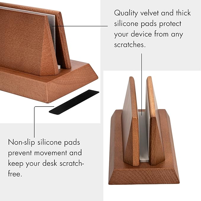ZMARKRAFT® Adjustable Vertical Laptop Stand Holder Compatible - Image 5