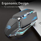 TENMOS T12 Wireless Gaming Mouse Rechargeable, 2.4G Silent Optical Wireless - Image 6