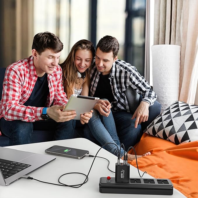 40W USB C Charger Block, 4 USBC Ports, Type C Wall Plug USB-C Fast Charging - Image 6