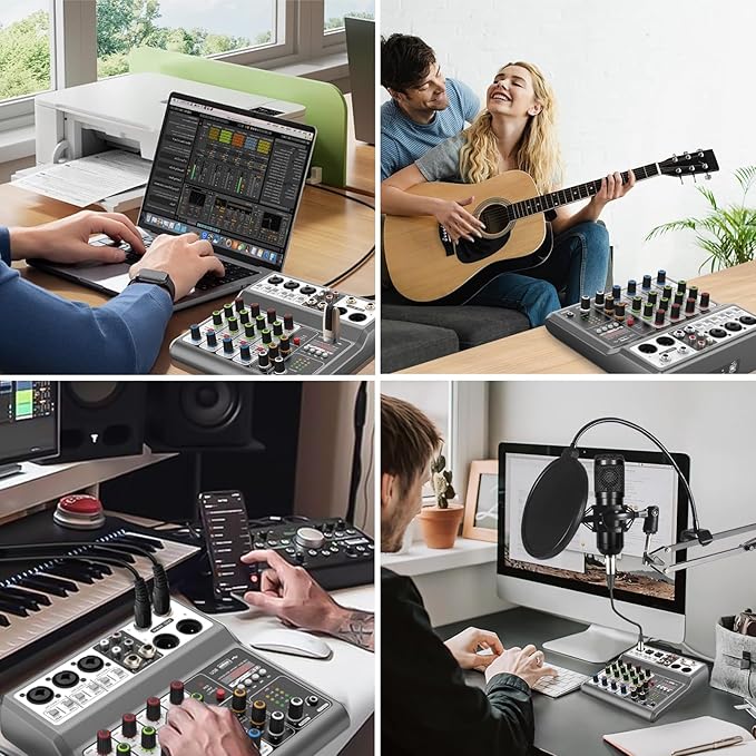 Aveek Professional Audio Mixer, Sound Board Mixing Console - Image 8