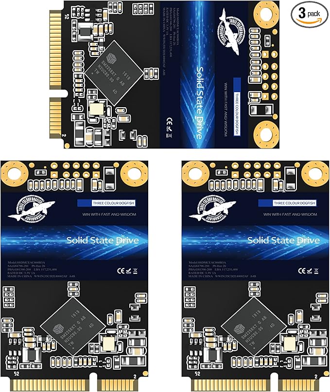 SSD MSATA 128GB Dogfish High Performance Internal Solid State Drive by THREE+COLOUR+DOGFISH