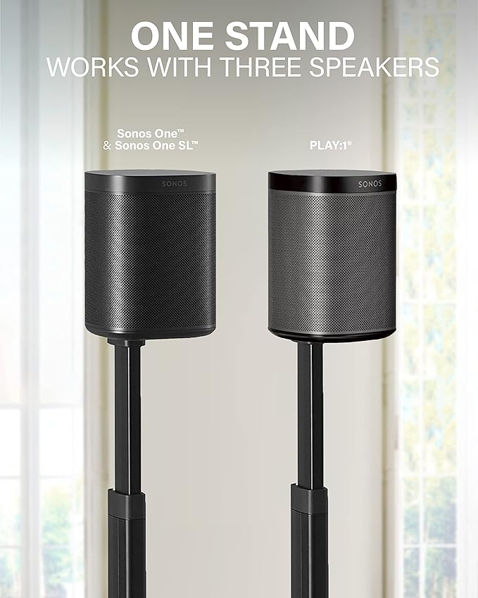 SANUS Adjustable Height Wireless Speaker Stands Designed - Image 3