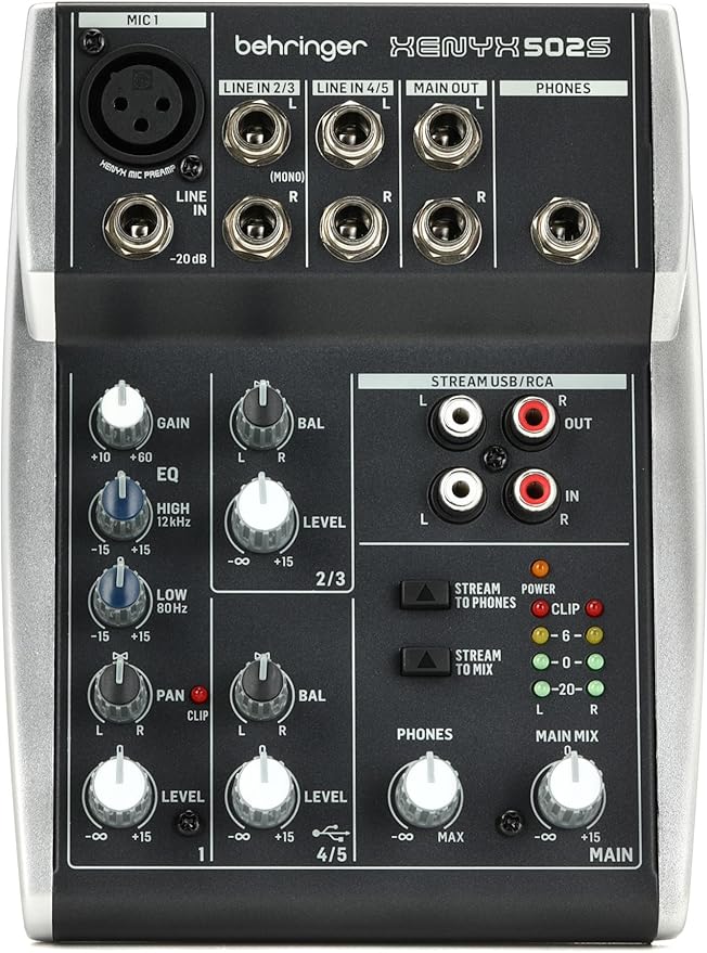 Behringer XENYX 502S Premium Analog 5-Input Mixer by Behringer