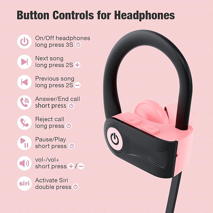 Boean Bluetooth Headphones, Wireless Earbuds - Image 6