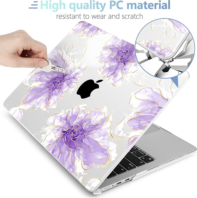 MEEgoodo Case for MacBook Air M4/M3/M2 13.6 inch 2025 2024 2022, Fit Model - Image 3