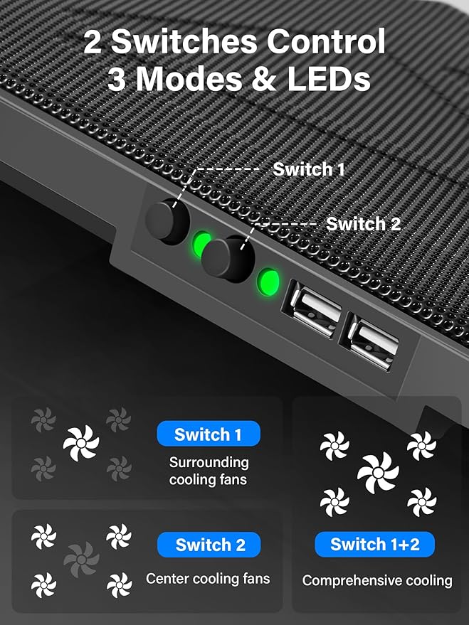 Kootek Laptop Cooling Pad, Laptop Cooler - Image 4