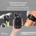 BONE Run + Bike Tie Connect Kit 1, 2-in-1 Running & Bike Phone Holder, - Image 2