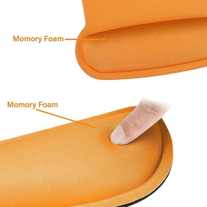 MOSISO Wrist Rest Support for Mouse Pad & Keyboard Set, Ergonomic Mousepad - Image 4