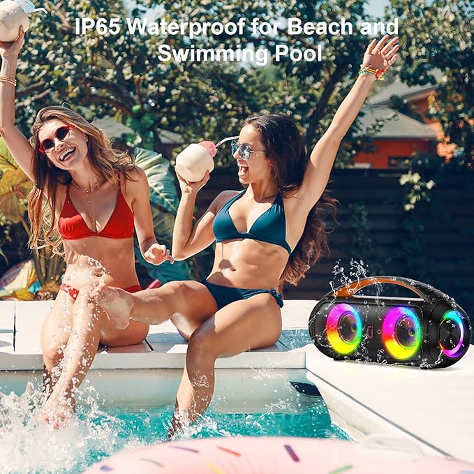 Portable Bluetooth Speaker, Loud Boombox Speaker - Image 6
