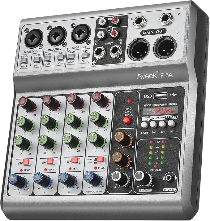 Aveek Professional Audio Mixer, Sound Board Mixing Console by Aveek