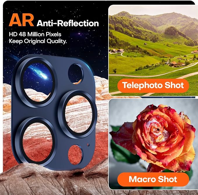 Camera Lens Protector for iPhone 16 Pro Max/16 Pro/iPhone 15 Pro Max/15 - Image 4