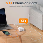 TESSAN Cruise Essentials, Flat Plug Power Strip, 5 Ft Extension Cord - Image 6