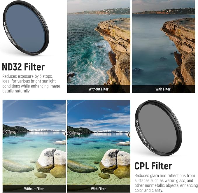 NEEWER Clip On 67mm Phone ND Filter Kit, Upgraded Lens Clip Cold Shoe - Image 4