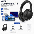 MIDOLA Bluetooth Headphones Over Ear 68H Playtime 6 EQ Wireless Headset - Image 5