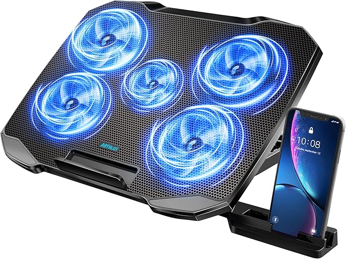 AIMIUZI Laptop Cooling Pad Laptop Cooler Stand, Laptop Fan Cooling Pad by AIMIUZI